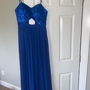 Royal Blue Sparkly Prom Dress